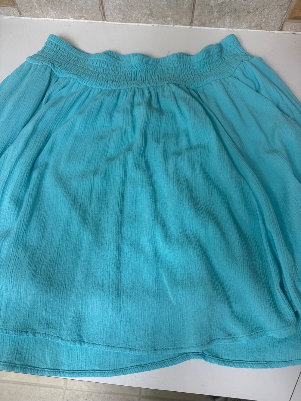 torrid Aqua Elastic Waist Circle Skirt